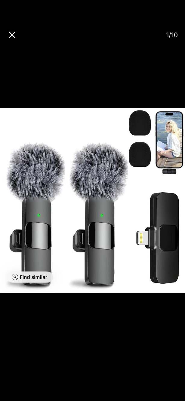 RONY 100FT Wireless Lavalier Microphone, 3-in-1 Professional Mics